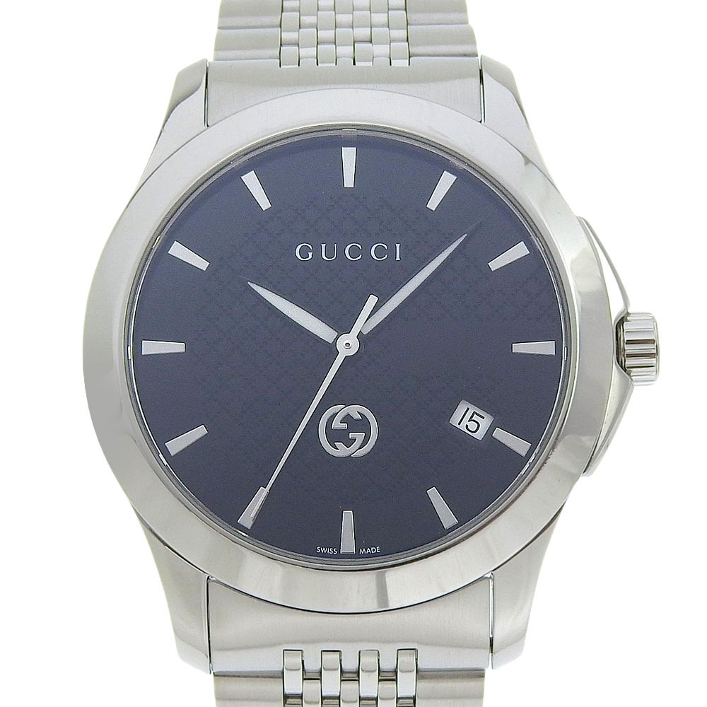 【美品】グッチ GUCCI ウォッチ メンズ インターロッキング 腕時計 グッチ インターロッキング〕ウォッチ 41 mm ・スチール | GUCCI公式
