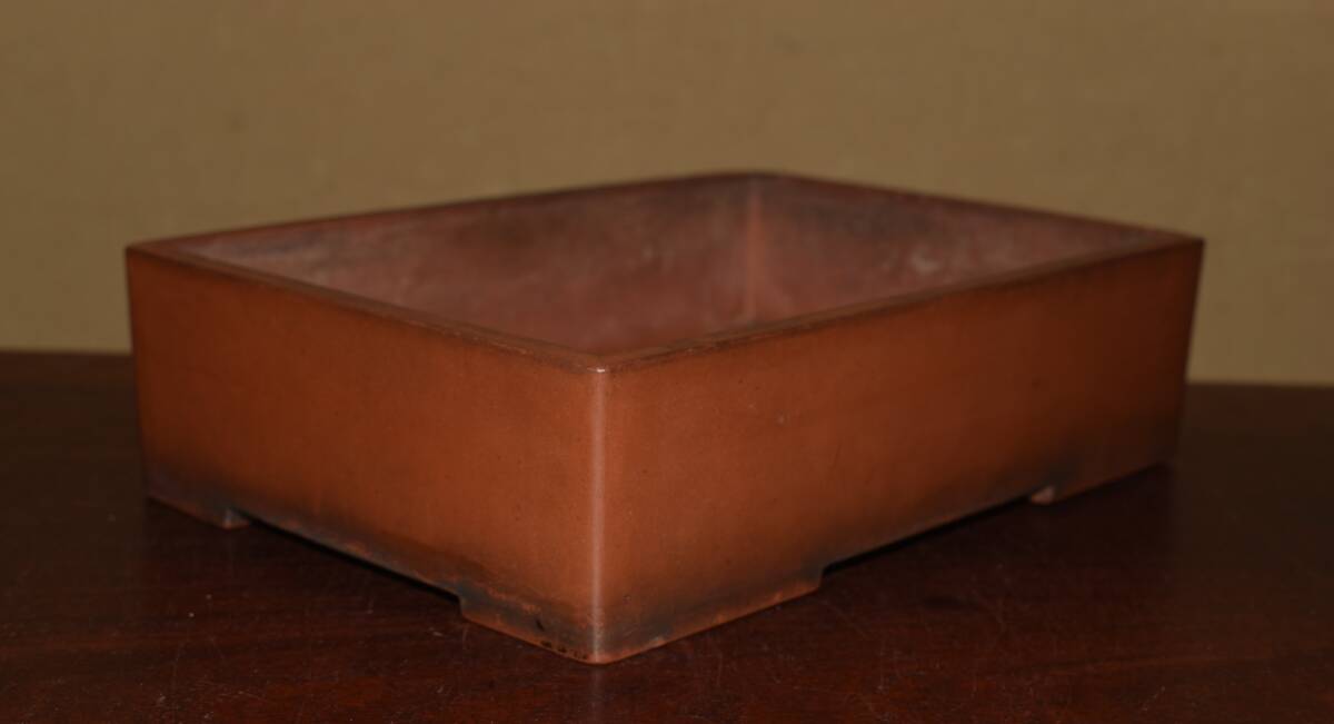 注文製作品・中国古盆器写し「銭号」　朱泥　子林倣古形の鉢 Yahoo!オークション -「呉」(盆栽) の落札相場・落札価格