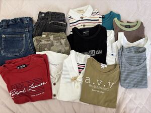 Tシャツ ボトムス トップス ハーフパンツ Gパン 長ズボン 下着 肌着 ノースリーブ タンクトップ 半袖 まとめ売り 90