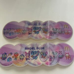 ANGEL BLUE Ангел синий блеск наклейки набор из 2