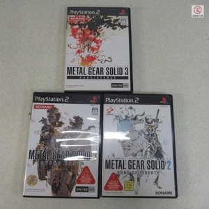 ○動作保証品 PS2/プレステ2 メタルギアソリッド METAL GEAR SOLID 2 SONS OF LIBERTY 等 まとめて3本セット コナミ KONAMI【10