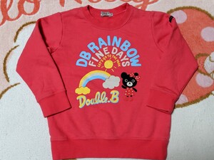 ミキハウスDOUBLE.B薄手トレーナー110