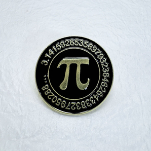 【ピンバッジ】円周率 π パイ 数字 数学定数