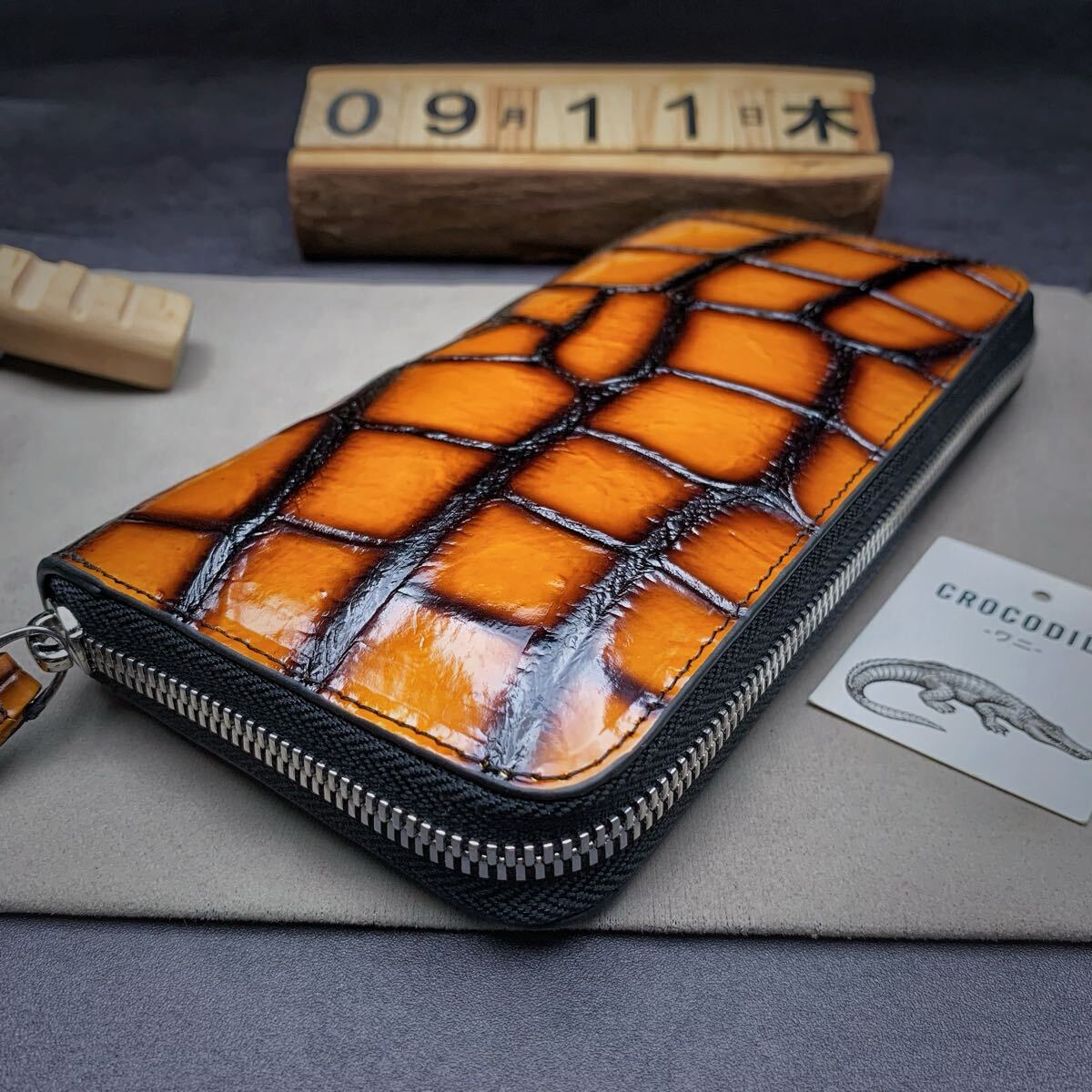 新品未使用 ワニ本革 長財布 ワニ革 L字ファスナー長財布 – イビサ オンラインショップ