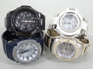 ジャンク 4点セット まとめて CASIO カシオ BABY-G ベビーG BGA-1300 MSG-5000 BGA-2700 MSG-3200C タフソーラー レディース 腕時計