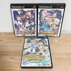 【中古】〈PS2ソフト〉3本セット サモンナイト 3&4&エクステーゼ プレイステーション2 プレステ2★E2509-0138