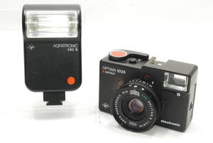 ★希少★アグファ純正フラッシュAGFATRONIC 240 B付き★アグファ AGFA OPTIMA 1035 sensor electronic 40mm F2.8 z773