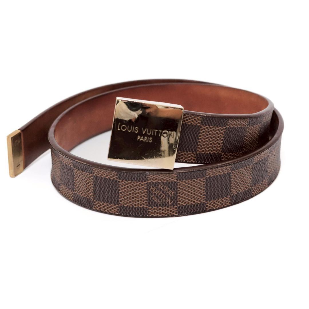 ⭐ 極美品 ✨Louis Vuitton ダミエ ベルト 100/40 ベルト・ダミエプリント 40MM ダミエ・アンフィニ｜ルイ