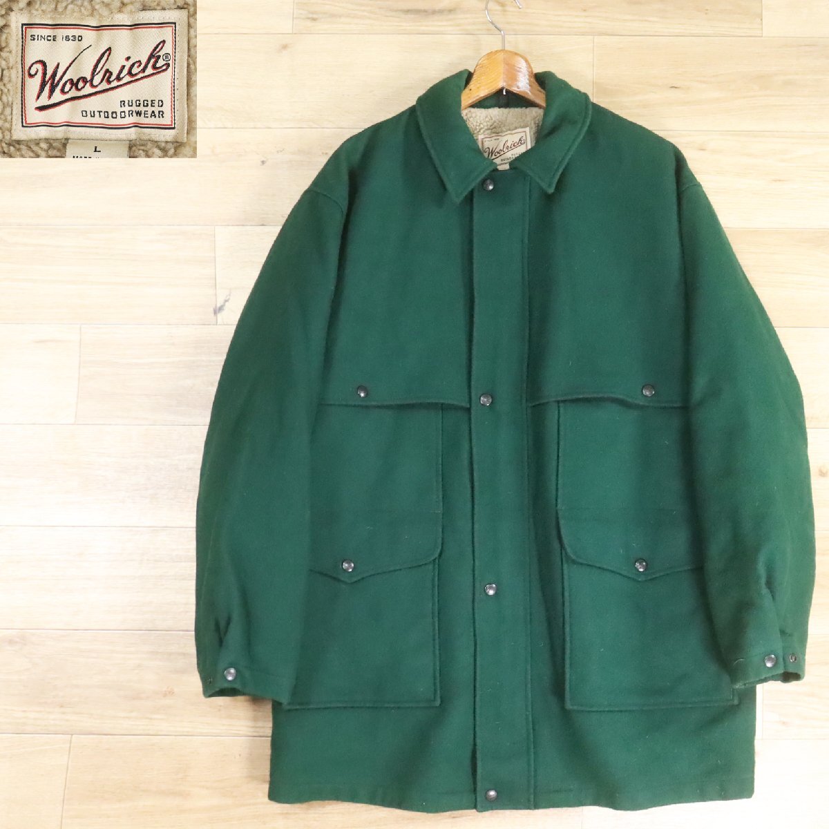 ウールリッチ　ヴィンテージ　ウール　マッキーノジャケット　USA 70s Woolrich ウール ハンティングジャケット USA製 マッキーノ