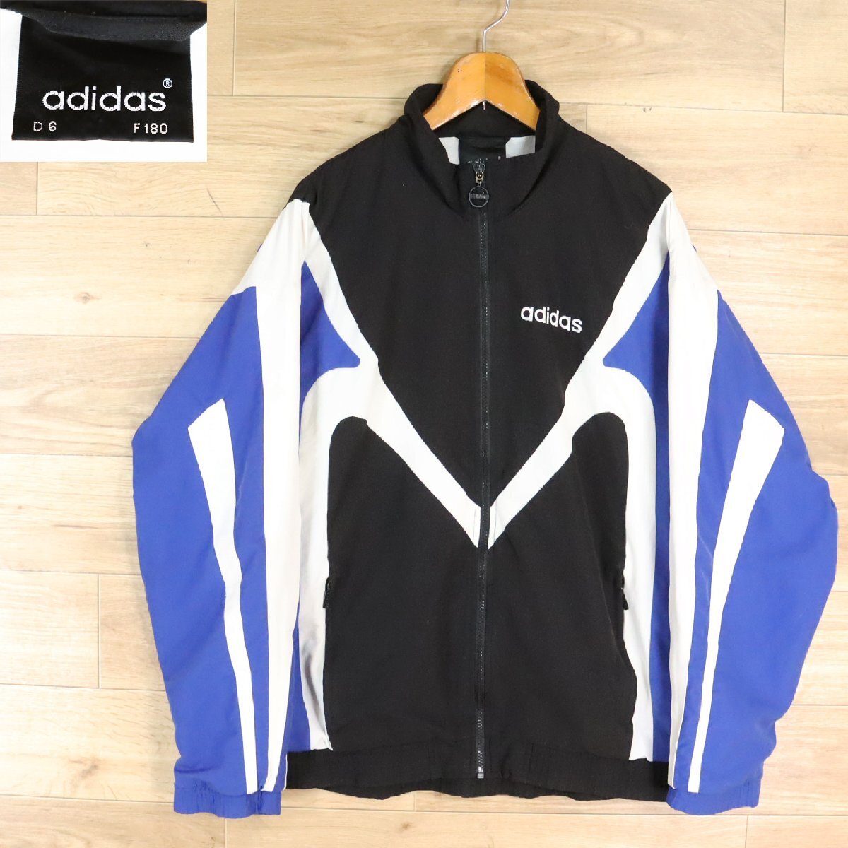 adidas 90s ユーゴスラビア製 トラックジャケット Lサイズ 当時物希少 70s ユーゴスラビア製 adidasアディダス トレフォイル ロゴ