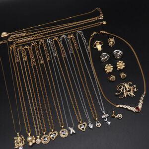 (NRM0907) 1円 NINA RICCI アクセサリー 大量セット ニナリッチ ネックレス イヤリング ブローチ 等 まとめて