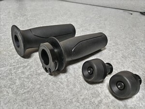 ④ 現行新車外し! X FORCE (SG79J) Xフォース エックスフォース グリップとグリップエンドの左右セット 流用にも ヤマハ純正