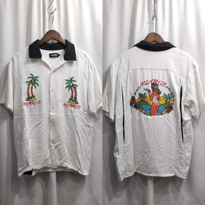 X-Large Xtra Large PERMANENT VACATION Вышитая рубашка для боулинга Rayon Short Sleeve Shirt S Мужская рубашка для боулинга Aloha Shirt