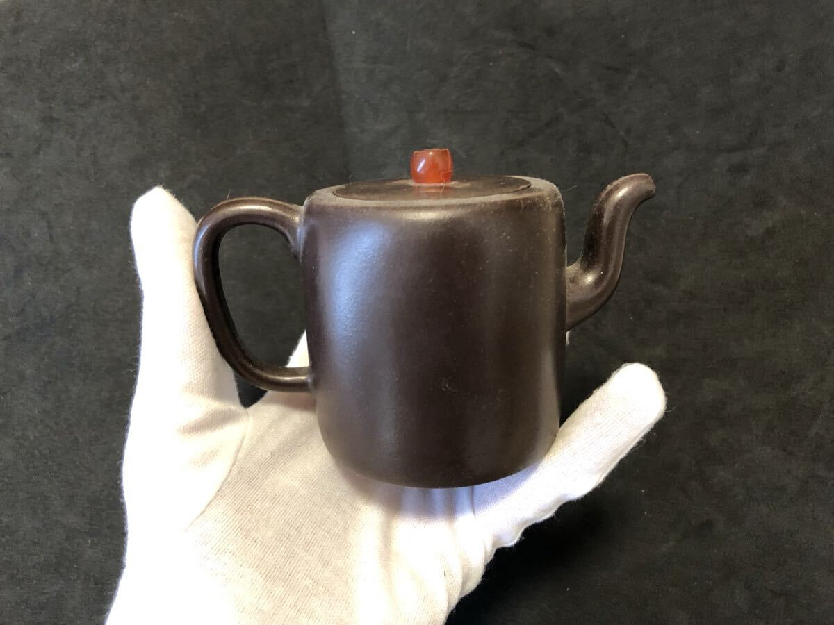 中国　紫砂　朱泥　急須　茶壷　神獣注ぎ口　C　R5690 朱泥紫砂壺 | 雲華shop