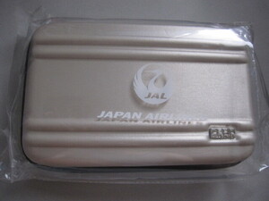 JAL Japan Airlines ZERO HALLIBURTON Zero Halliburton Amenity Case Business Class Champagne Gold