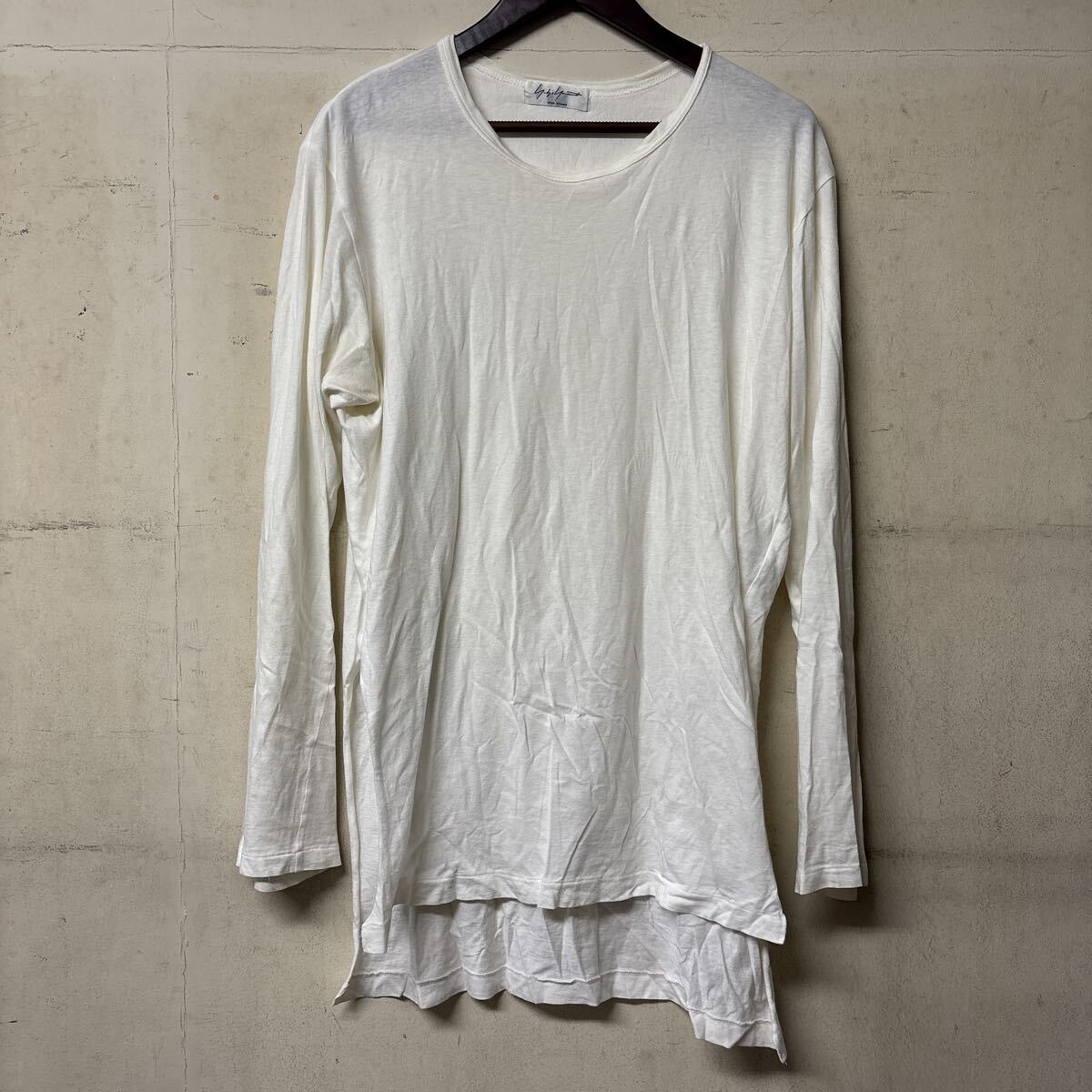 yohji yamamoto pour homme 長袖カットソー ホワイト 3 Yahoo!オークション -「yohji yamamoto pour homme 3」(長袖T