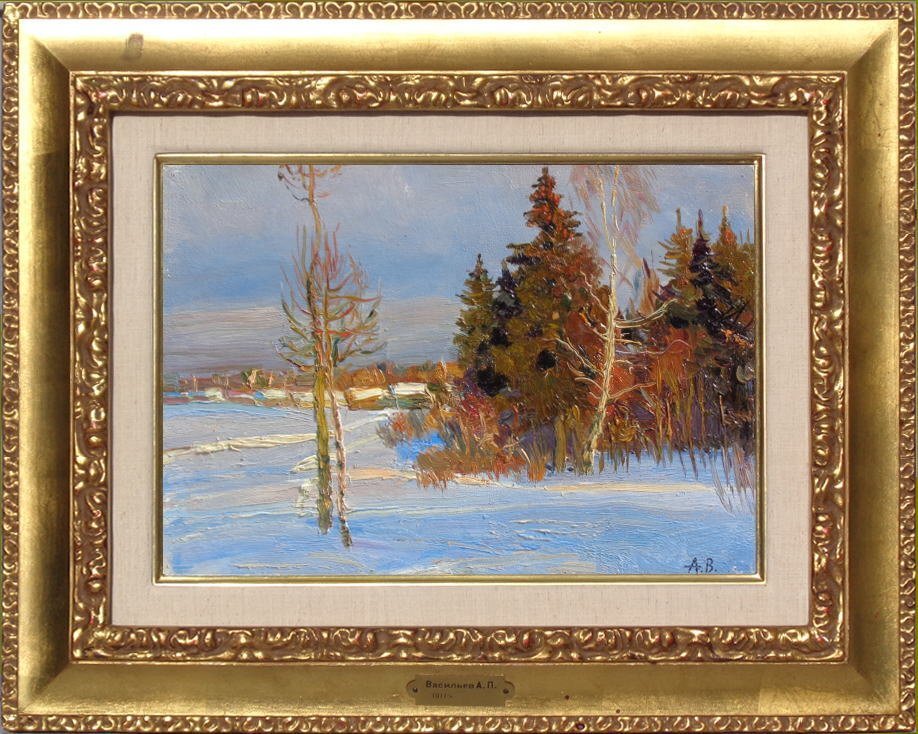 【本物保証】 ロシア油彩絵画　 風景画 /月光荘 原画 油絵 Yahoo!オークション -「ソビエト」(絵画) (美術品)の落札相場