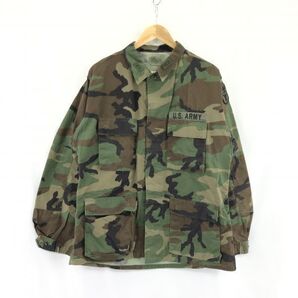 COAT WOODLAND★ミリタリージャケット【M/緑系】U.S.ARMY/カモフラ柄/迷彩/サイドウッドランドカモ◆BA439L