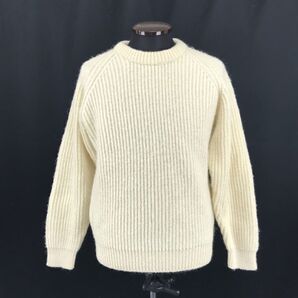 FOREST HOUSE new York★高級ウール100%/長袖セーター【Mens size -M/アイボリー/ivory】sweater/Tops◆BG951
