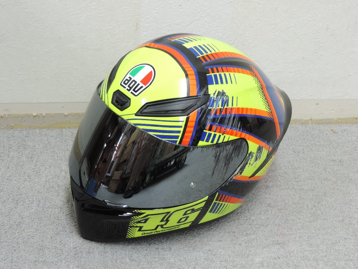 AGV K3 ロッシ仕様　L ミラーシールド付 美品です 正規代理店 K-3 SV AGV ROSSI MISANO 2015 Mサイズ ヘルメット