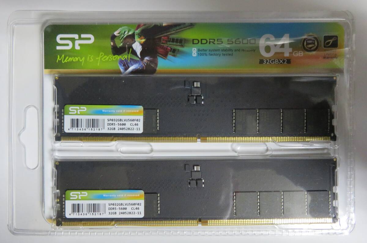 9/10まで値下げ_新品未使用 DDR5 メモリー 合計64GB 未使用 Amazon.co.jp: v-color SK Hynix サーバー用メモリ DDR5-4800MHz