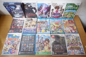 S8-055<ゲームソフト>Wii 15タイトルセット - 涼宮ハルヒの並列/マリオパーティ10/縁日の達人/ドラゴンクエストソード