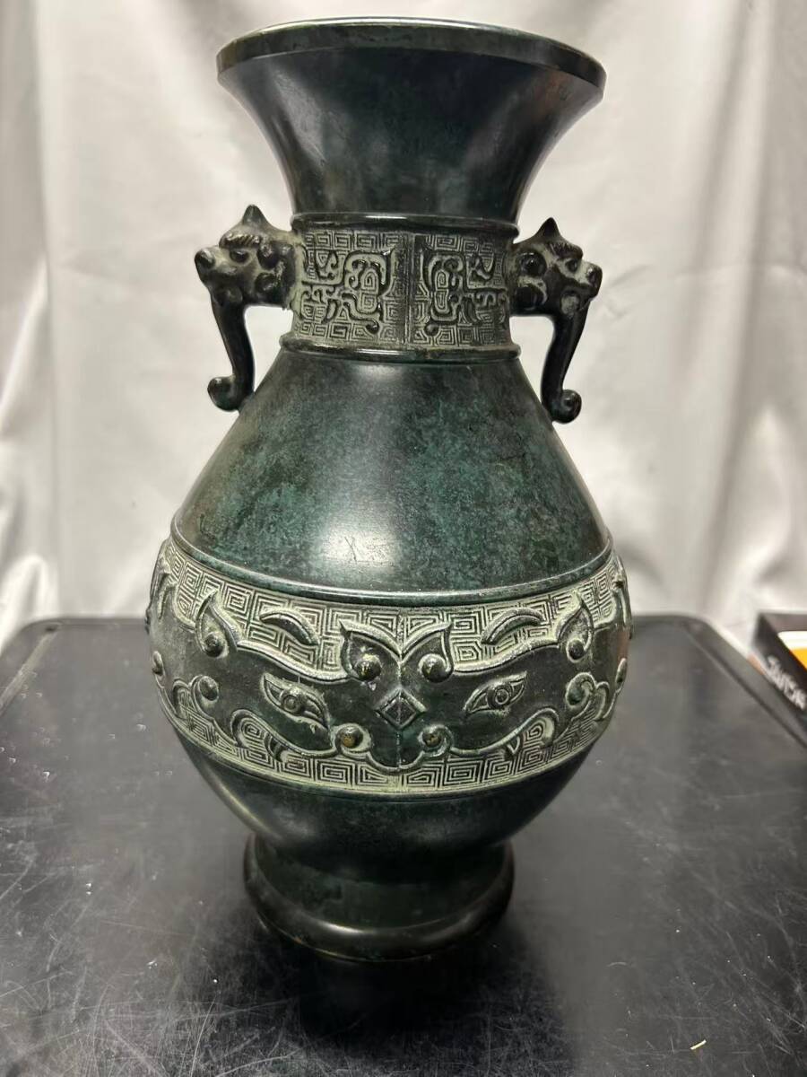 【値下げ】【希少】清洲城　青銅　花瓶 値下げ】【希少】清洲城 青銅 花瓶 値下げ】【希少】清洲城 青銅