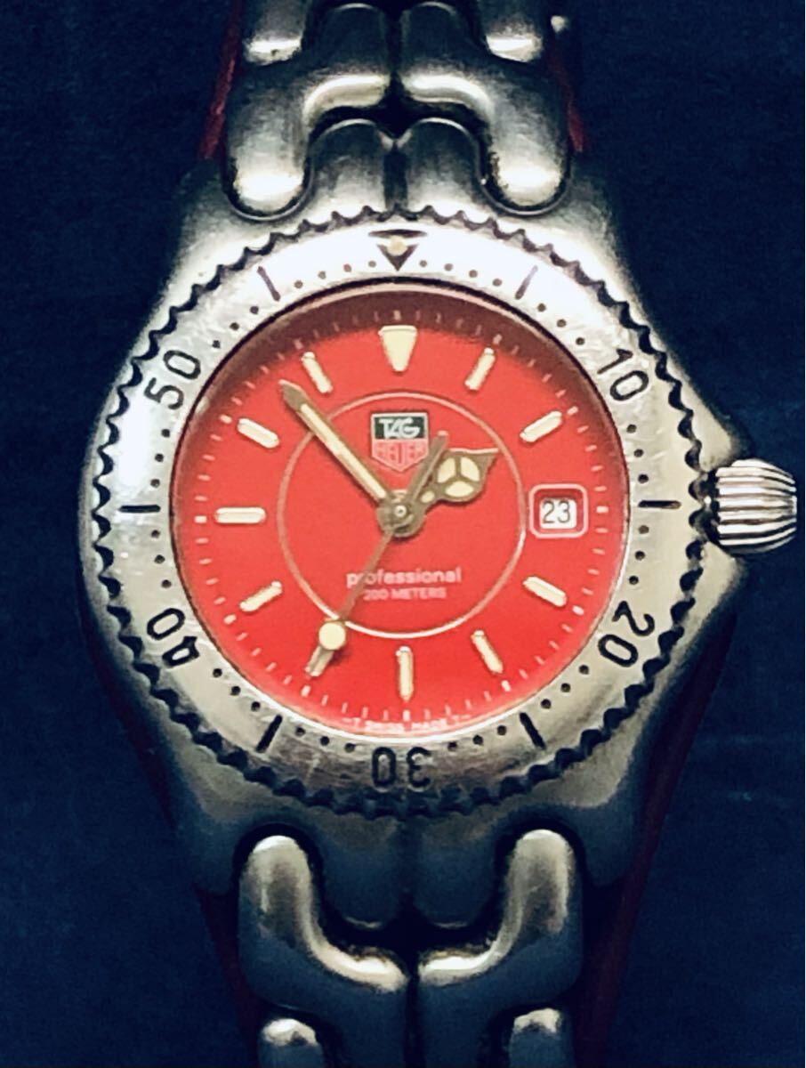 TAG HEUER タグホイヤー プロフェッショナル　レディース腕時計　 稼働中 タグ・ホイヤー プロフェッショナル 200m レディースウオッチ
