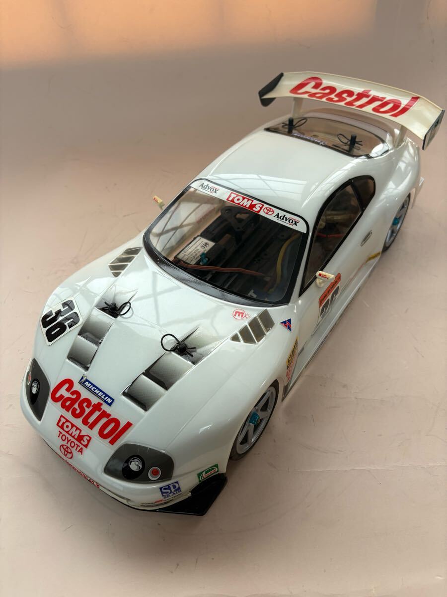 未使用　タミヤ1/10RC カストロール トムス スープラ スペアボディ 希少 絶版 タミヤ 1/10 RC カストロール トムス スープラ (2000