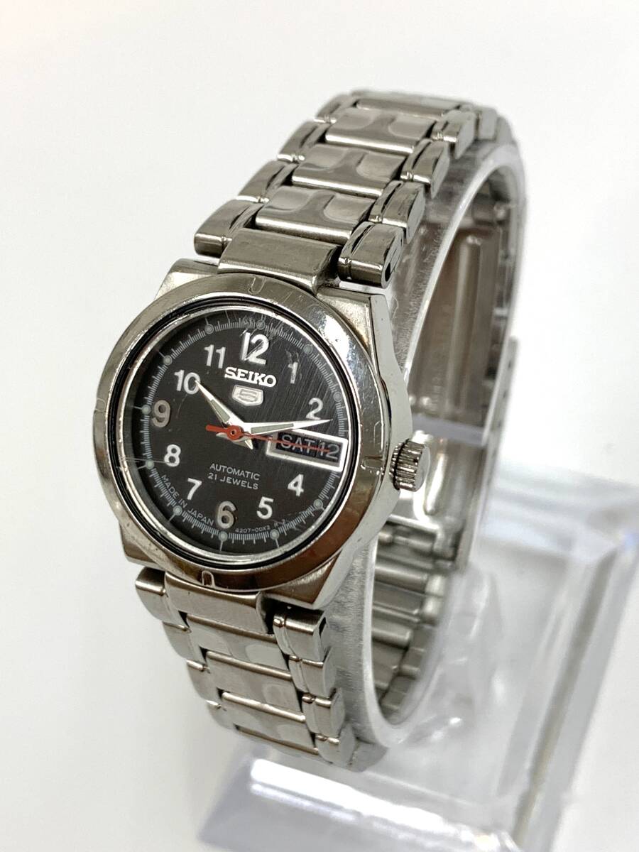 1円 稼働 美品 コマ5付 セイコー AT/自動巻 4207-02A0 セイコーファイブ 21石 デイデイト 黒文字盤 レディース腕時計 0033000YSD Yahoo!オークション -「4207 seiko」の落札相場・落札価格
