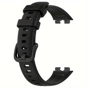 Huawei Band 8/9/10用 シリコンバンド ブラック