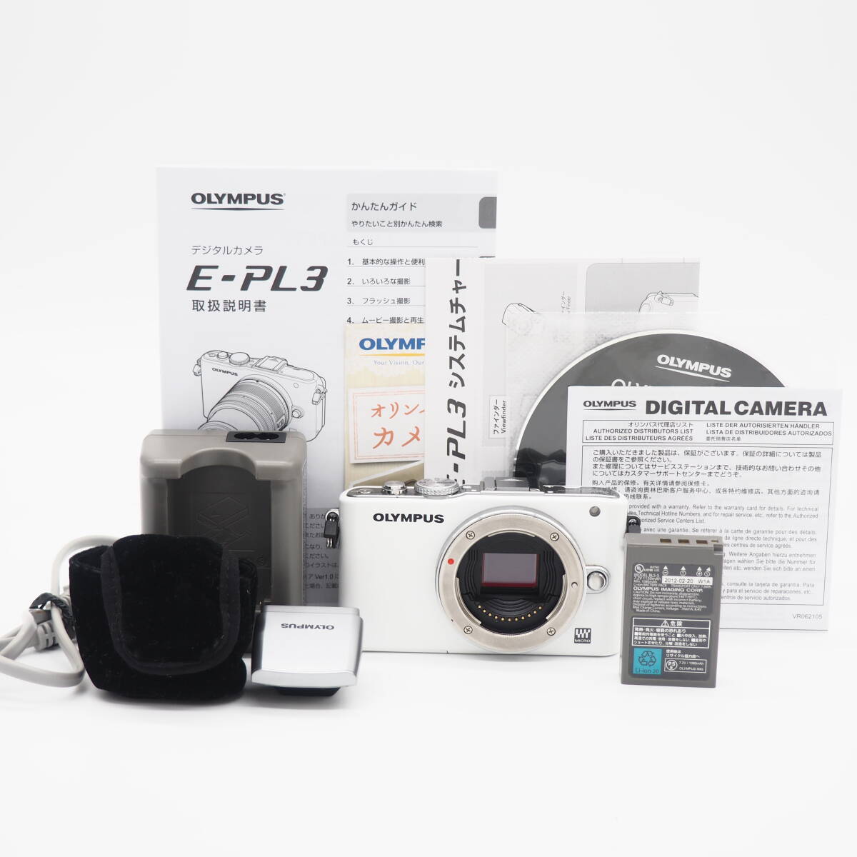 Olympus Pen Lite �I�����p�X �y�����C�g E-PL3 �~���[���X���f�W�^���J�����@�{�f�B �t���b�V���t���@�z���C�g