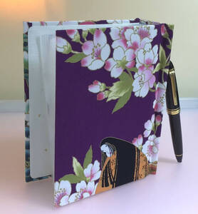 Мурасаки Сикибу Тканевый узор "Письма с картинками, открытки с картинками, газетные вырезки, новогодние открытки" и т.д., ◎120 листов, обтянутых тканью ◎Ручная работа Кай-бунши, Киото