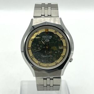 【9A23】1円スタート RICOH RIQUARTZ / 571012S リコー リクォーツ デイト カットガラス 腕時計