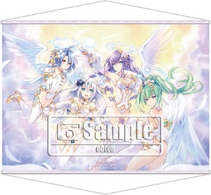 PS4 四女神オンライン CYBER DIMENSION NEPTUNE ファミ通DXパック エビテン限定セット 同梱特典 四女神 つなこ氏ビジュアルB2タペストリー