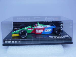 MINICHAMPS 1/43 Benetton B189B USA GP, PHOENIX 1990 #20 N.PIQUET ベネトン N.ピケ アメリカGP