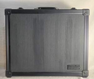 ★珍品★ LaserDisc用 アルミケース SING-148 ブラック レーザーディスク収納 レトロ 映像コレクター向け エフェクターケースにも