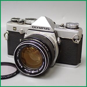 □OLYMPUS/オリンパス 一眼レフフィルムカメラ OM-1 ボディ + レンズ OM-SYSTEM G.ZUIKO AUTO-S 50mm F1.4/ジャンク品&2165500007