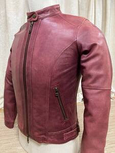 AVIREX 羊革製シングルレザーJKT レディースMサイズ 柔らかく軽い素材です/秋対応品