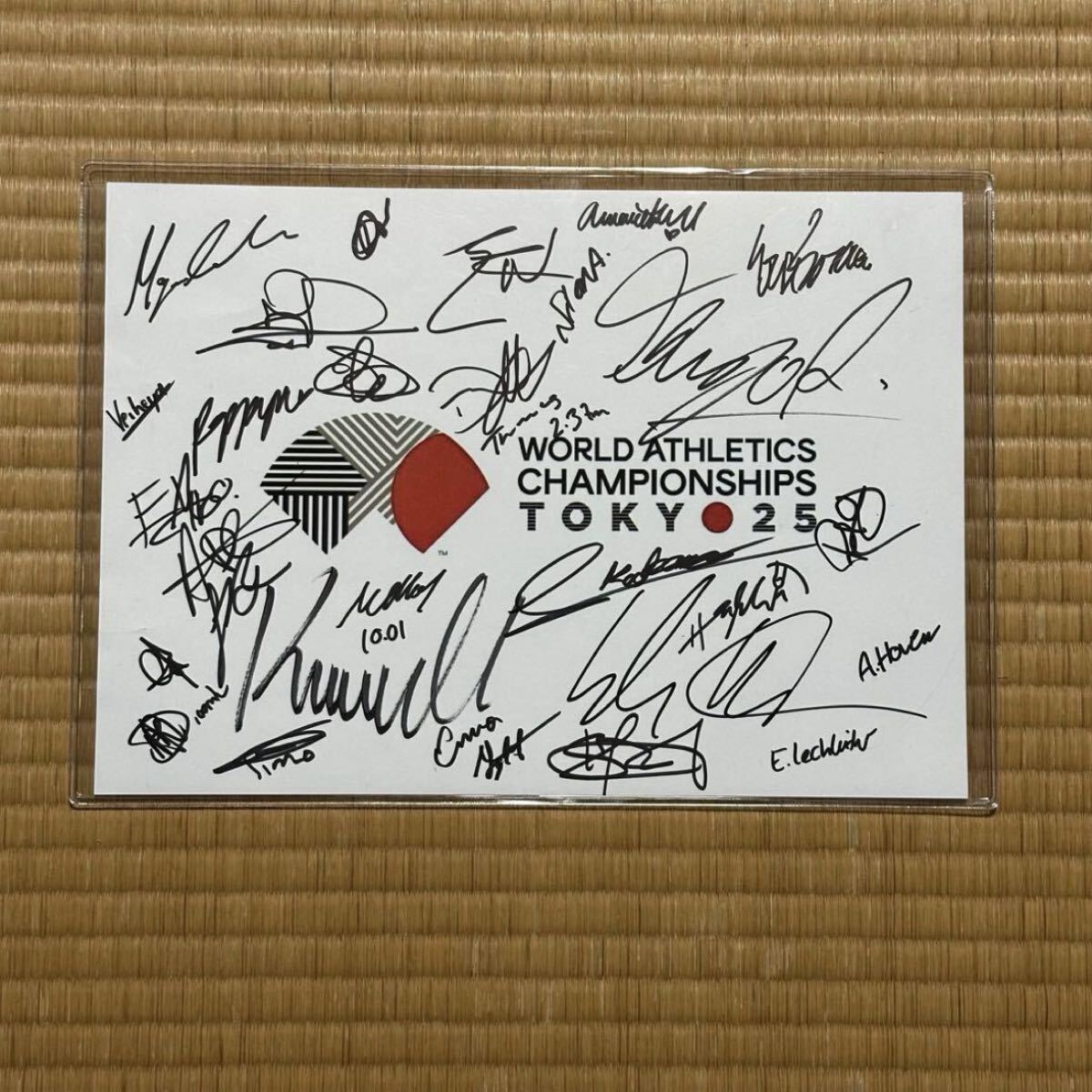 ウサインボルト直筆サイン入りフォト【ほぼA4サイズ】世界記録タイム入り Yahoo!オークション - ウサイン・ボルト Usain Bolt 直筆サイン