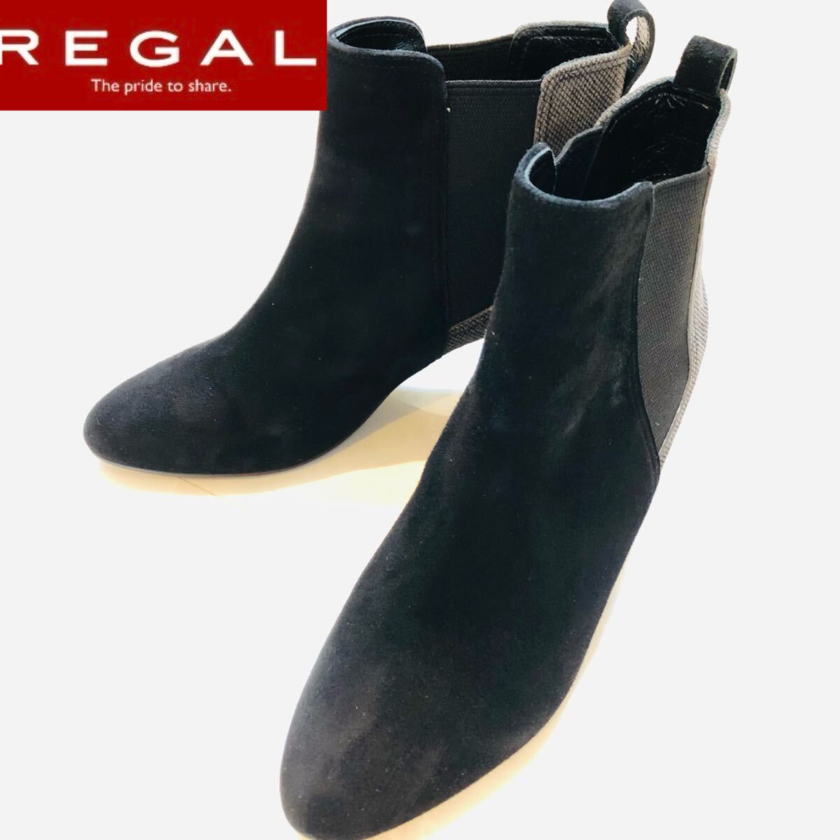 REGAL リーガル　レディース　ショートブーツ　未使用品 REGAL リーガル レディースショートブーツ シンプルカットワーク