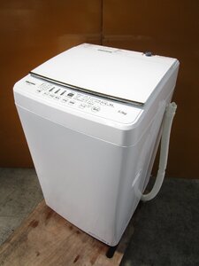 ☆Hisense ハイセンス 5.5kg 全自動洗濯機 ガラストップ コンパクト HW-G55B-W 2020年製 ホワイト 直接引取OK w92517