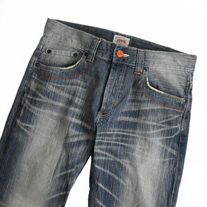 EDWIN エドウィン 403XVS EXCLUSIVEVINTAGE オレンジステッチ ユーズド加工 ジーンズ デニムパンツ 34 日本製