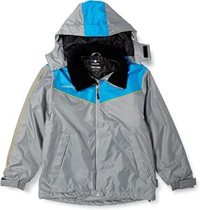 ★★★新品!【大きいサイズ】STORM-THIRMO 防水・防寒・中綿入り レインウェアパーカージャケット(3L)グレー×ブルー★★★