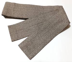 角帯 男物 中古品 正絹 美品 グレー ②