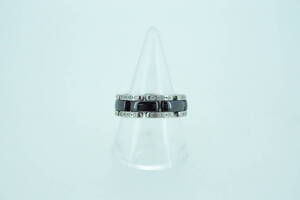 CHANEL シャネル ダイヤ リング ウルトラリング T55 750 20P 14406 ブラック系 指輪 K18WG 約9.9g ブランド アクセサリー 小物 Accessory