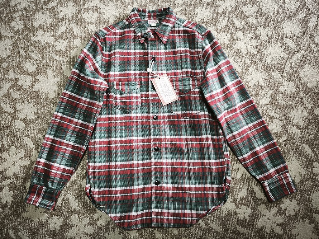 新品 Freewheelers LOG D SHIRT ネルシャツ15 フリーホイーラーズ FREEWHEELERS シャツ NOMAD WORK SHIRT