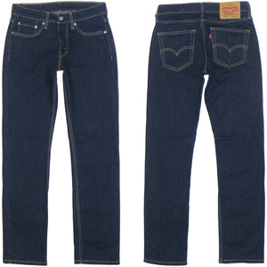 リーバイス514 W28 ストレートジーンズ ストレッチデニムパンツ 濃紺 00514-0519