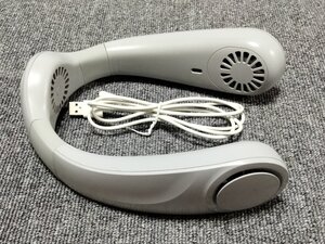 ネッククーラー ネックファン 携帯扇風機 小型 3段階風力調節 冷却プレート搭載 20dB静音 超軽量 羽根なし モバイル扇風機 強力 大風量