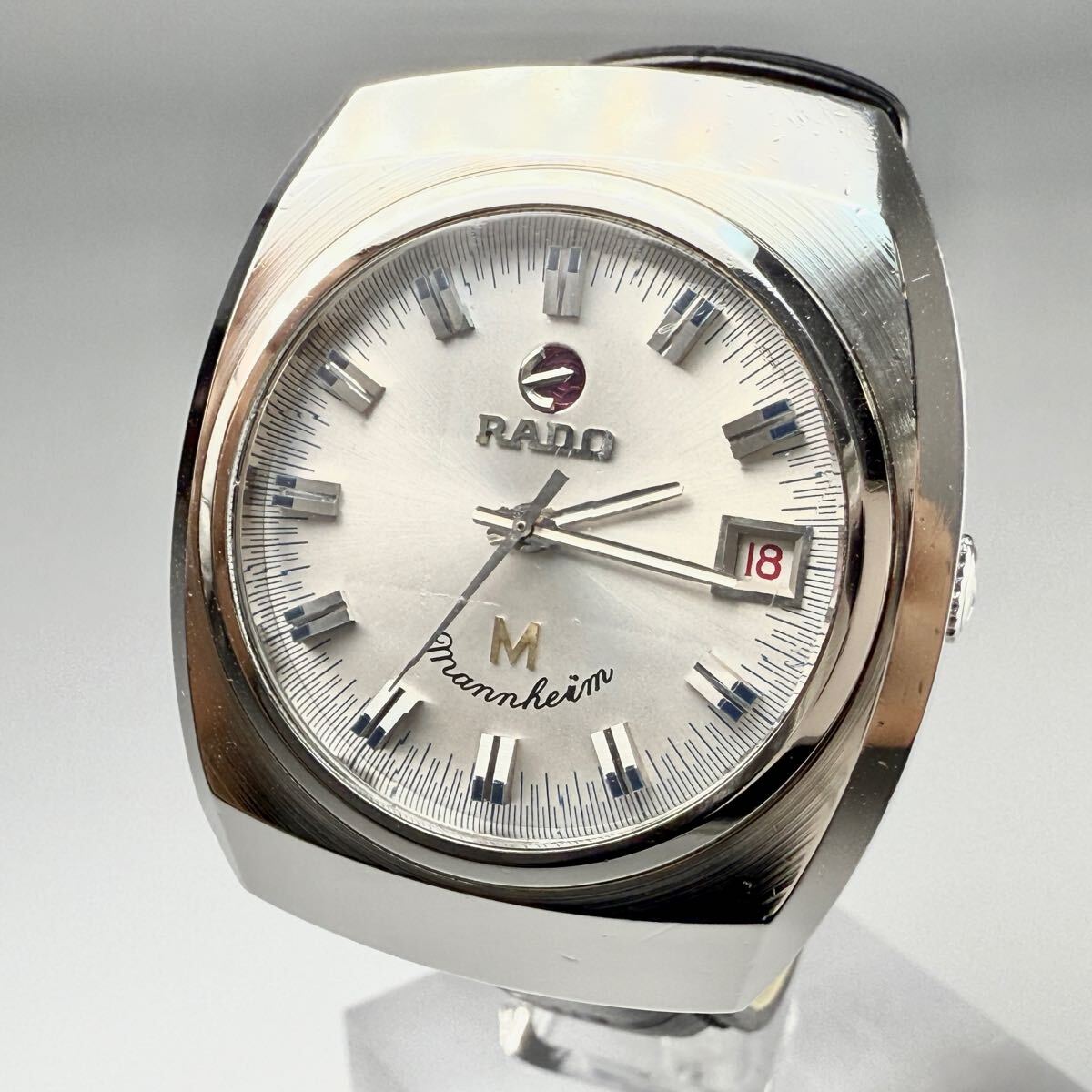 RADO★ラドー★マンハイム 自動巻き 腕時計メンズウォッチ カットガラス RADO ラドー マンハイム 自動巻き メンズ 腕時計 デイト 2782